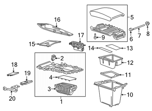 2022 Buick Enclave Center Console Diagram 2 - Thumbnail
