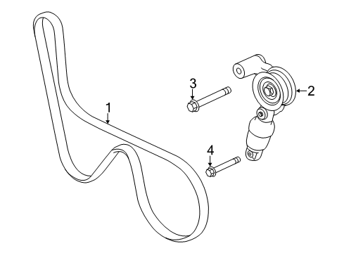 2019 Chevy Corvette Belts & Pulleys Diagram