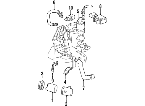 1995 Oldsmobile Aurora EGR System Diagram