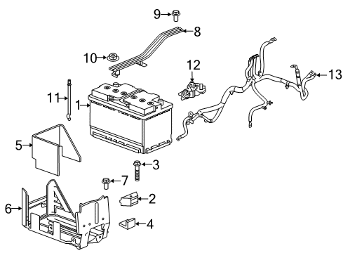 2024 Chevy Traverse Limited Battery Diagram