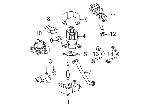 2011 Cadillac DTS Check Valve Diagram for 12619111