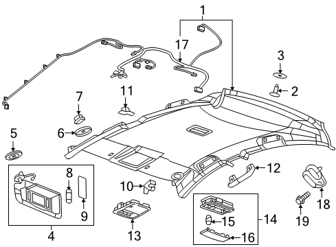 2018 Chevy Cruze Lamp Lens Diagram for 13293396