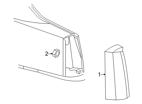 2011 Cadillac STS Tail Lamps Diagram