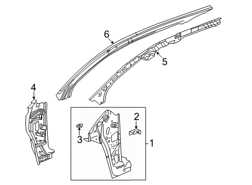 2025 Chevy Equinox Hinge Pillar Diagram