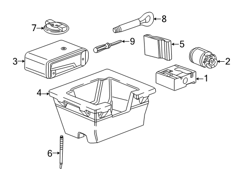 2019 Buick Regal TourX Spacer Diagram for 23276300