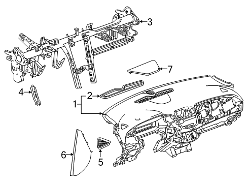 2025 Chevy Malibu Instrument Panel Diagram