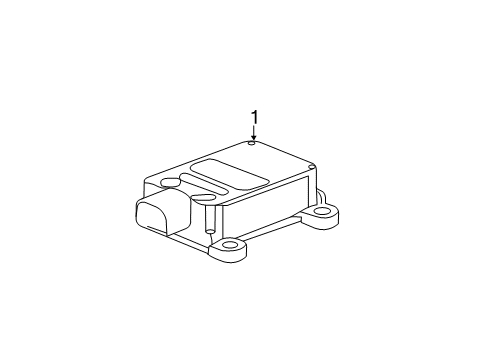 2008 Cadillac CTS Yaw Rate Sensor Diagram for 20866679