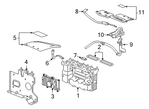2009 Chevy Malibu Cable Assembly, Green Line Diagram for 25992857