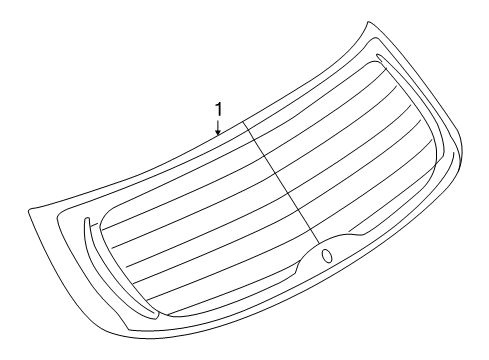 2008 Saturn Astra Glass - Lift Gate Diagram