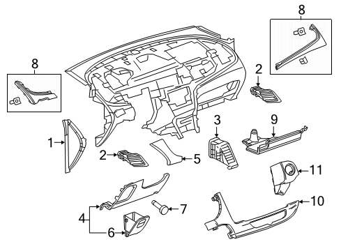 2018 Buick Encore Lower Insulator Diagram for 95187499