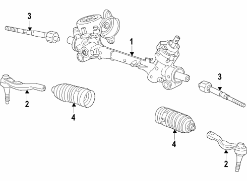 2022 Chevy Equinox Steering Gear & Linkage Diagram 2 - Thumbnail