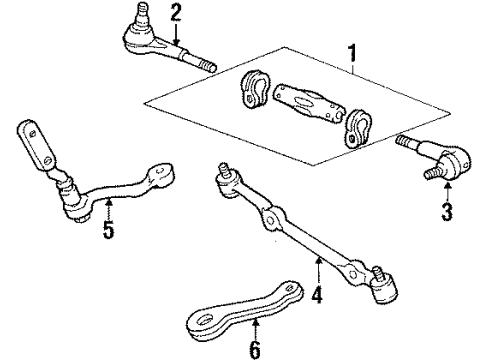 1988 Chevy S10 Steering Gear & Linkage Diagram 4 - Thumbnail