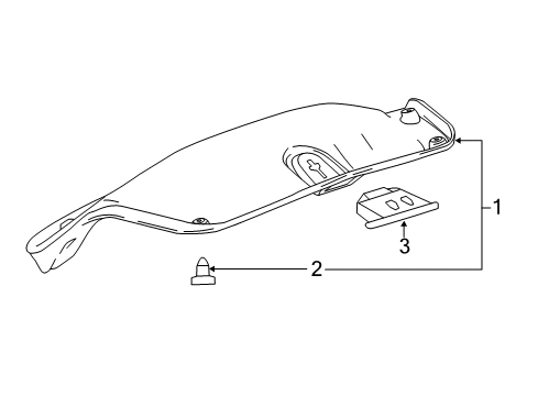 2019 Chevy Impala Pull Handle, Rear Diagram for 84624895