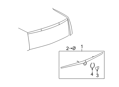 2011 Cadillac STS High Mount Lamps Diagram