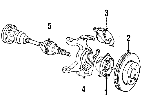 1985 Oldsmobile Toronado Front Brakes Diagram