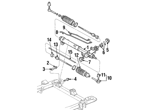1997 Pontiac Grand Prix Pipe Kit, Passenger Side Diagram for 26031077