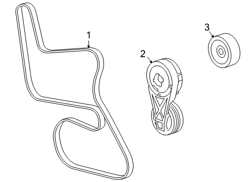 2006 Buick Terraza Belts & Pulleys - Maintenance Diagram 2 - Thumbnail