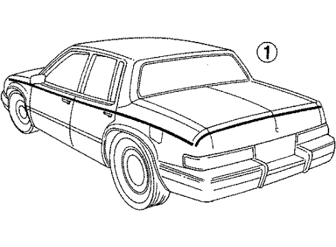 1990 Cadillac Seville Stripe Tape Diagram