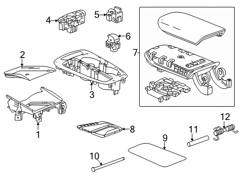 2024 Buick Envista Center Console Diagram 3 - Thumbnail