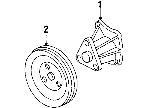 1985 Buick Century Pulley Diagram for 14083317
