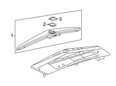 2006 Cadillac CTS High Mount Lamps Diagram