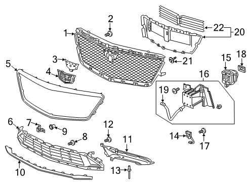 2019 Cadillac CT6 Flare Bolt Diagram for 11546970