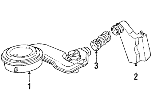 1984 Oldsmobile Firenza Air Inlet Diagram