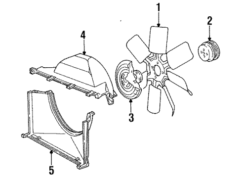 1996 Chevy Caprice Belts & Pulleys Diagram