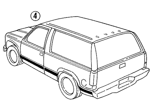 1992 Chevy Blazer Stripe Tape Diagram 2 - Thumbnail