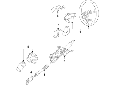 2025 Chevy Malibu Steering Column Diagram