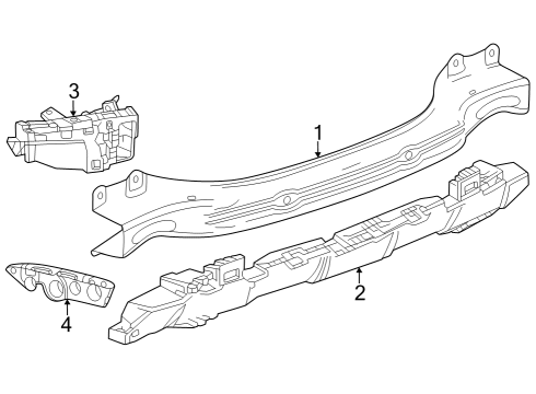 2025 Chevy Trax Bumper & Components - Rear Diagram 4 - Thumbnail