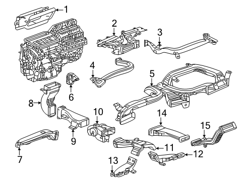 2025 Cadillac OPTIQ Ducts Diagram