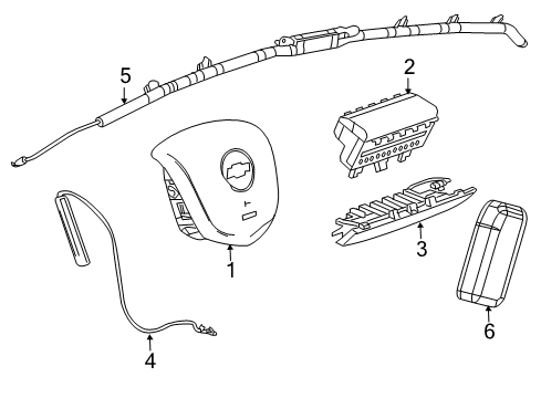 2014 Chevy Spark Clockspring Diagram for 95078376