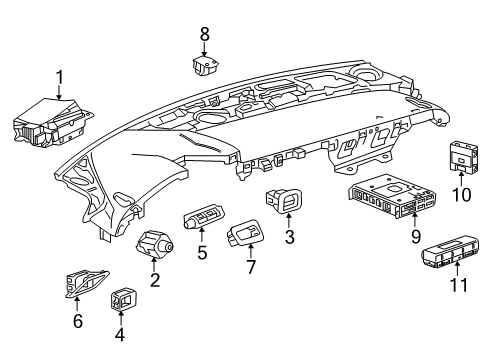 2020 Chevy Camaro Cluster & Switches Diagram