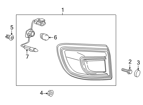 2015 Buick Enclave Tail Lamps Diagram