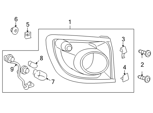 2012 Buick Enclave Bulbs Diagram 4 - Thumbnail