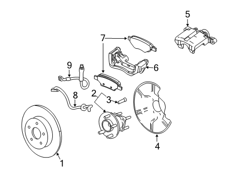 2010 Saturn Vue Rear Brakes Diagram