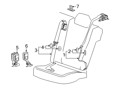 2016 Chevy Impala Rear Seat Belts Diagram