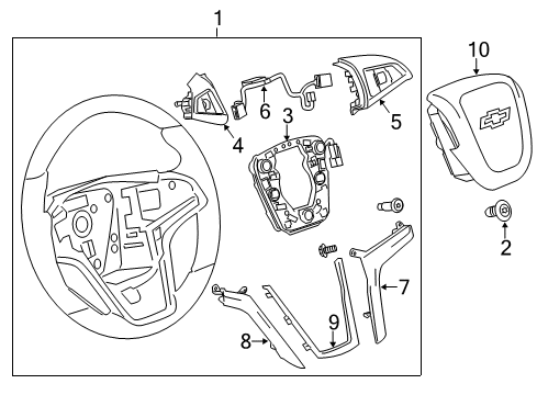 2014 Chevy Malibu Cruise Switch Diagram for 13352973