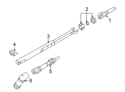 2000 Oldsmobile Alero Shaft & Internal Components Diagram