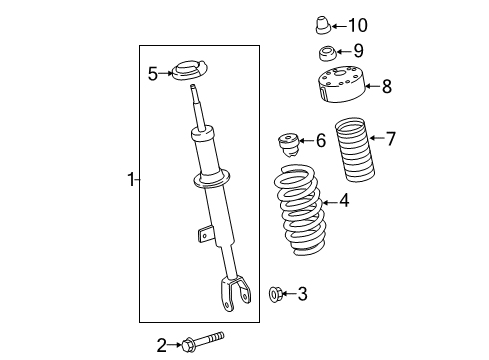2017 Cadillac CT6 Struts & Components Diagram 2 - Thumbnail