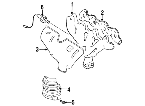 2000 Chevy Metro Exhaust Manifold Diagram