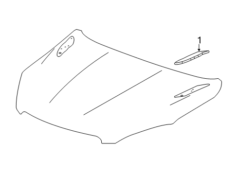2021 Buick Encore Exterior Trim - Hood Diagram
