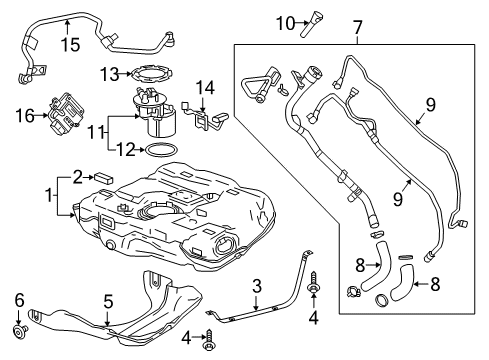 2019 Buick Regal Sportback Fuel Pump Diagram for 85510206