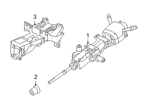 2004 Cadillac XLR Bracket Diagram for 21994224
