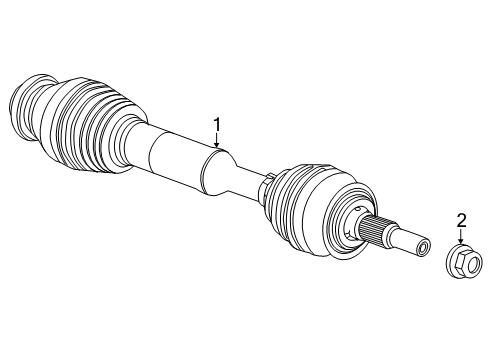 2024 Chevy Silverado EV Front Axle Diagram
