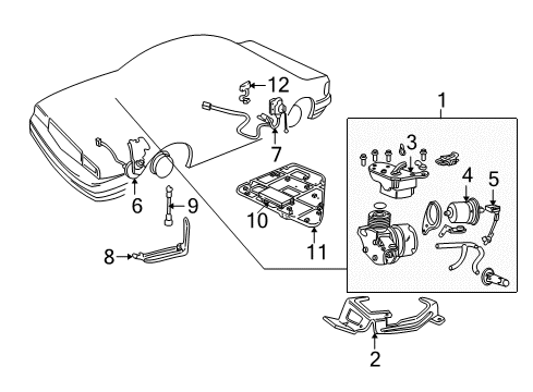2000 Cadillac Seville Ride Control Components Diagram