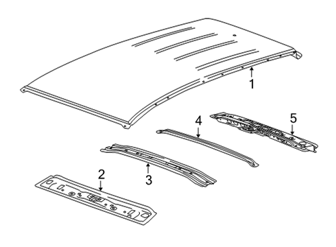 2023 Buick Encore GX Roof & Components Diagram