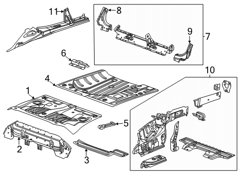 2025 Buick Encore GX Bracket Diagram for 60008567