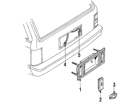 1988 Chevy Celebrity Tail Lamps Diagram 2 - Thumbnail